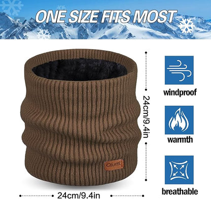 Neck Warmer for men,Winter Neck Gaiters Face Scarf Women Windproof Warm Fleece Scarves Gaiter for Cold Weather