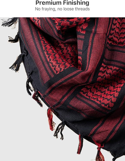 FREE SOLDIER Scarf Military Shemagh Tactical Desert Keffiyeh Head Neck Scarf Arab Wrap with Tassel for Men Women
