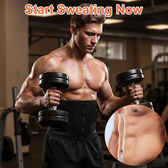 Waist Trainer for Men mens Shapewear Waist Trimmer for Men Corset Sweat Body Shaper Girdle Tummy Control Stomach Wrap