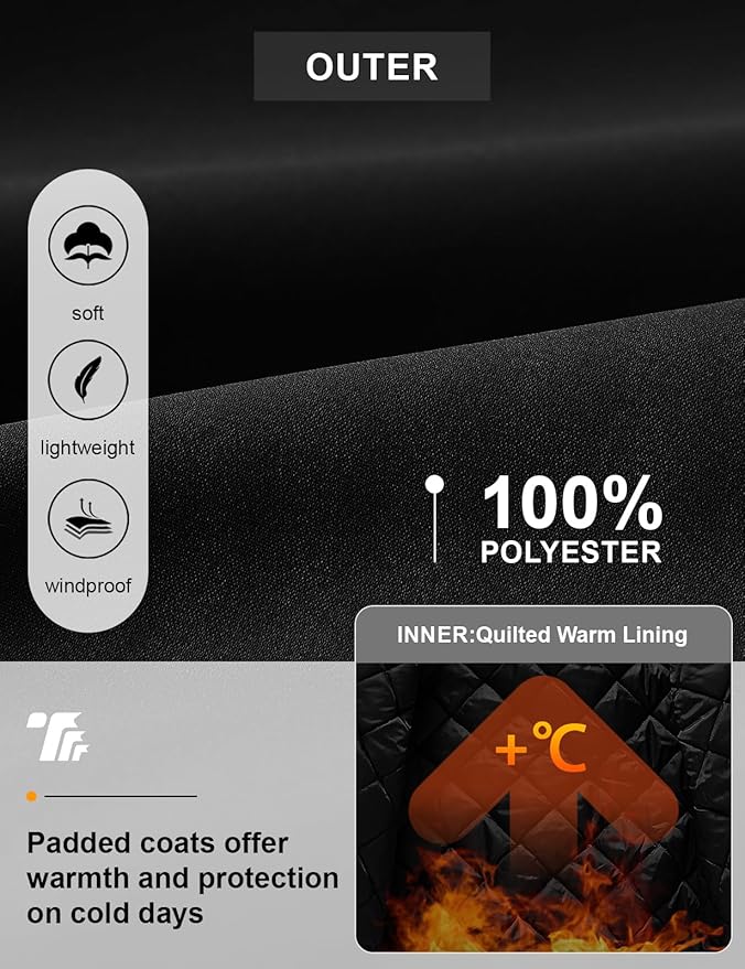 TBMPOY Men's Fall Jacket Winter Windbreaker Bomber Zip Up Padded Softshell Warm Windproof Casual Coat