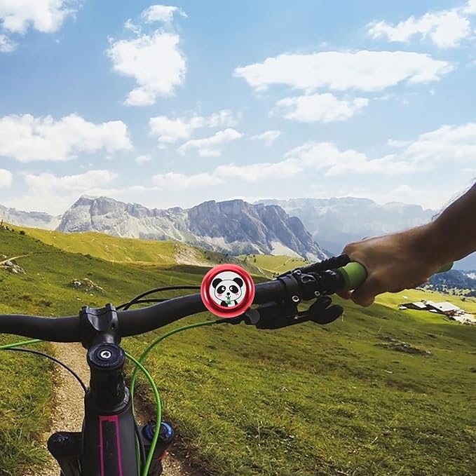 Zerodeko Cute Cartoon Animal Bicycle Bell Loud Sound Fit Handlebar Bell for Boys Cycling Scooter Accessories Easy Installation Safety Horn