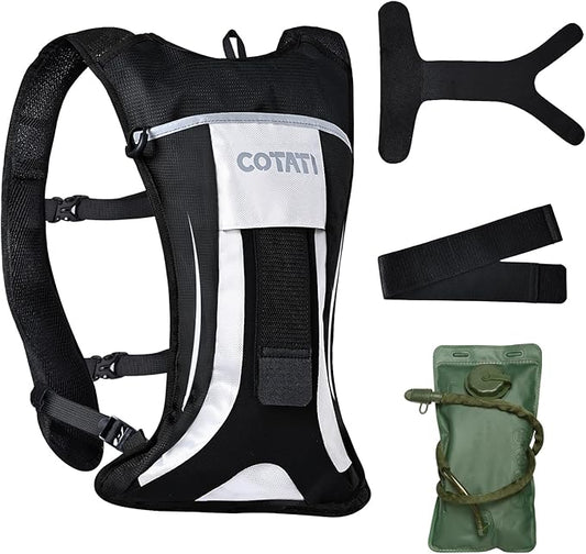 COTATI Hydration Backpack Running Vest with 2L Water Bladder,Lightweight Backpacks for Men Women Hiking Biking Cycling