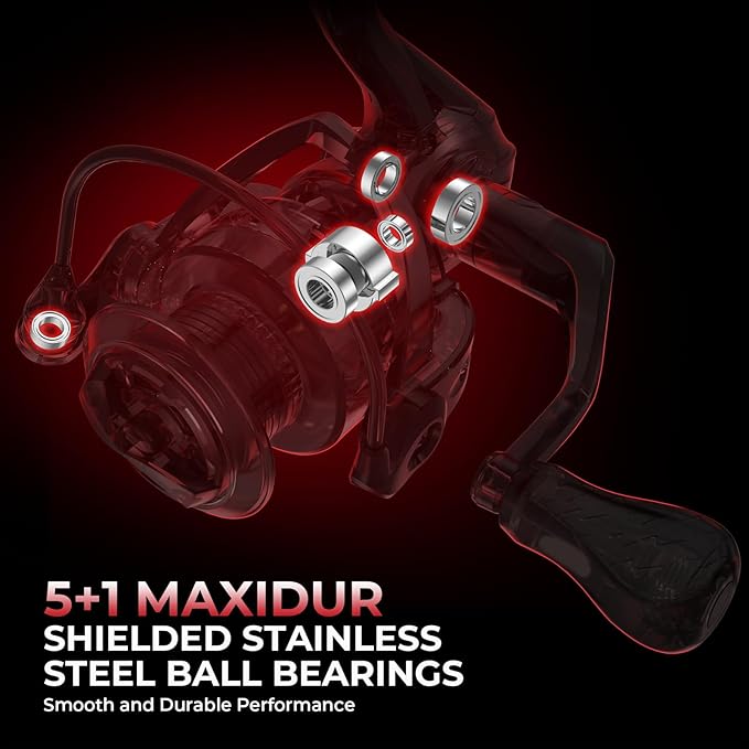 KastKing Royale Legend II Twin Tip Fishing Rod and Reel Combos, Spinning & Casting Combo, IM6 Graphite 2Pc Blanks, Extra Backup Tip Section, Stainless-Steel Guides, KastFlex Technology, EVA Handles