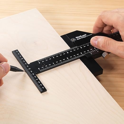 Scriber Gauge 37 Inch – Extra Long Measuring and Marking Ruler, Layout and Joinery Gauge, CNC Aluminum Square Tool for Woodworking, Carpentry, Framing, DIY Projects (New Version)