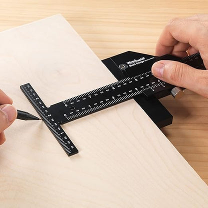 Scriber Gauge 37 Inch – Extra Long Measuring and Marking Ruler, Layout and Joinery Gauge, CNC Aluminum Square Tool for Woodworking, Carpentry, Framing, DIY Projects (New Version)