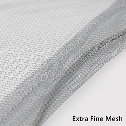 Anvin Mosquito Head Mesh Nets Gnat Face Netting for No See Ums Insects Bugs Gnats Biting Midges from Any Outdoor Activities, Works Over Most Hats Comes with Free Stock Pouches (3pcs, Grey)