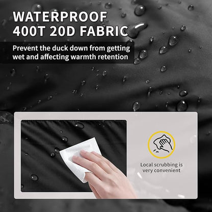 Down Backpacking Sleeping Bag 620FP, Lightweight Sleeping Bag for Adult Backpacking, Hiking, Camping. with Compression Bag.