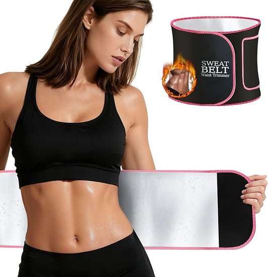 MORECOO Waist Trainer for Women/Men, Waist Sweat Band, Stomach Wrap, Belly Band Sweat Belt, Body Shaper Belt