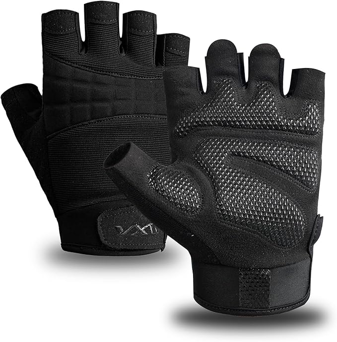 VWX Anti-Slip Gel Palm Workout Gloves for Men and Women - with Sweat-Wicking Fabric for Gym,Weight Lifting, Cycling, Weightlifting, Exercise, Climbing