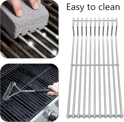 S503 Stainless Steel Cooking Grates Replacement Parts for Broilmaster D3 G-3 G-3 EXPL G-3 EXPN G-3 TXPL G-3 TXPN P3 S3 U3 for Thermos 56036T Grids Gas Grill 16-13/16"