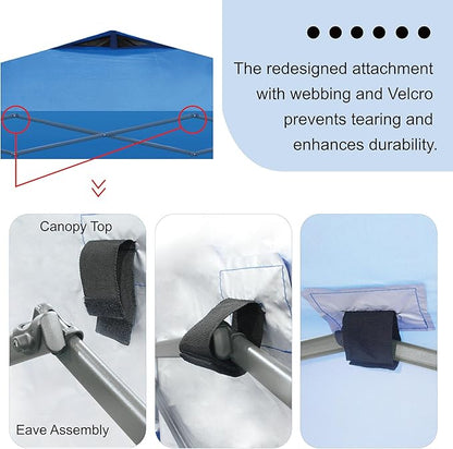 CROWN SHADES Adjustable Height on The Fly, 10x10 Pop Up Canopy - Beach Tent with One Push Setup - Easy Outdoor Sun Shade for Events, Parties, Camping - Outside Shade with STO-N-Go Bag, Khaki