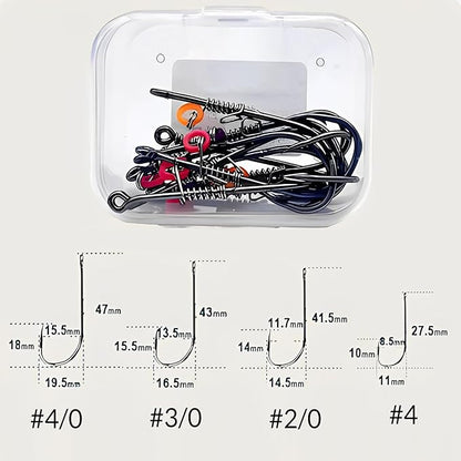Live Shrimp Hook Set,Carbon Steel Barbed Fishing Hooks Freshwater Saltwater,Shrimp Lure,Bass Carp Catfish Bait