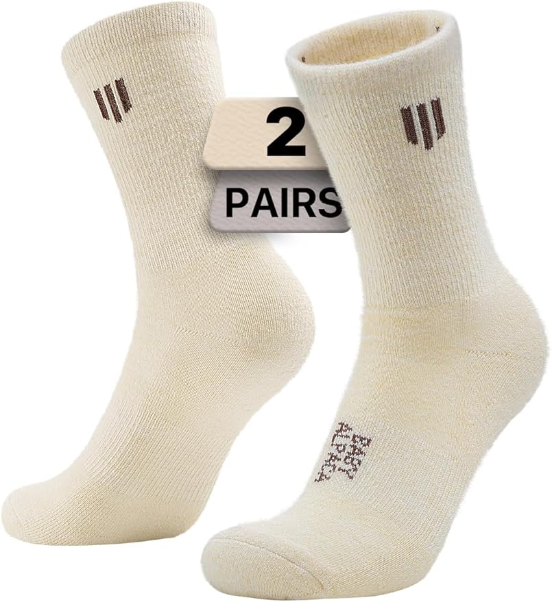 Alpaca Wool Micro Crew Hiking Socks Midweight Moisture Wicking Anti-blister Cushioned