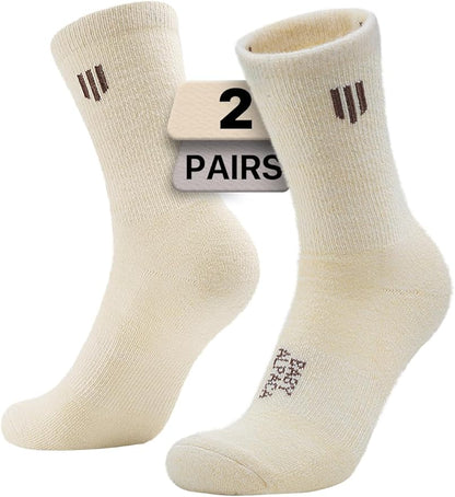 Alpaca Wool Micro Crew Hiking Socks Midweight Moisture Wicking Anti-blister Cushioned