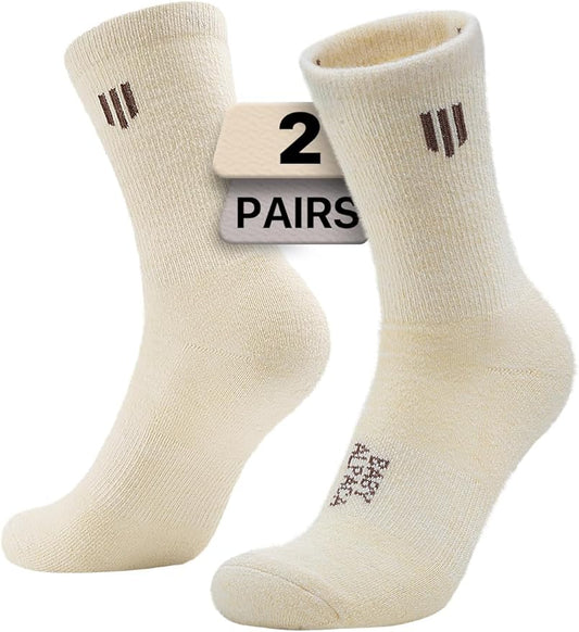 Alpaca Wool Micro Crew Hiking Socks Midweight Moisture Wicking Anti-blister Cushioned