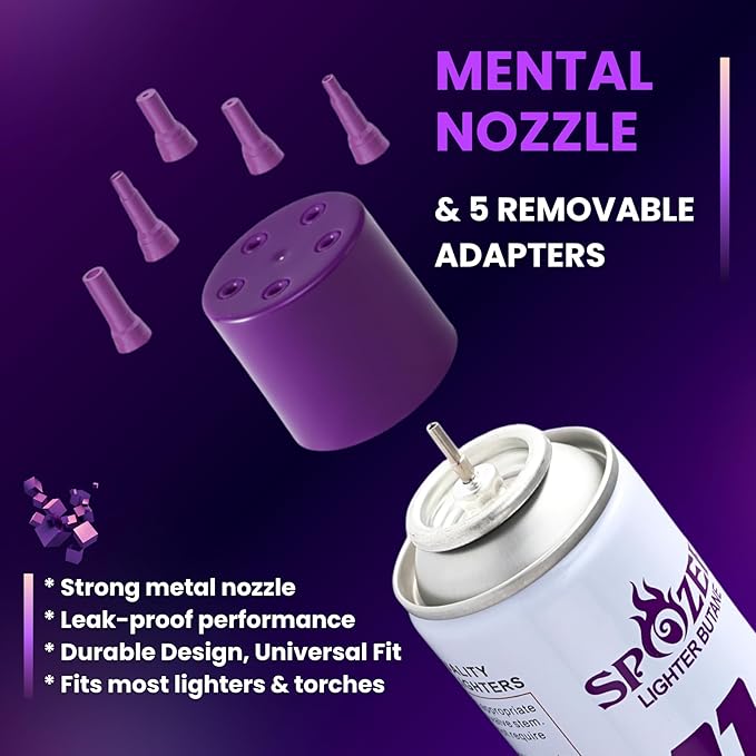 11X Ultra Pure Butane Fuel Refill – 99.99% Clean Butane Refill for All Refillable Jet Flame Lighters – Universal Butane Gas, 300ml (10.14 Oz) Cans, Pack of 24