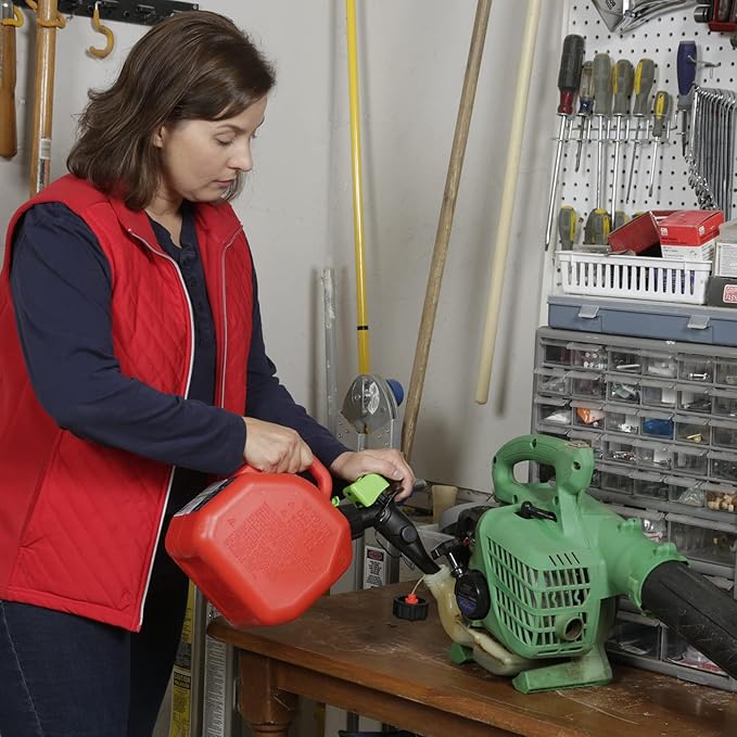 Scepter FR1G152 Fuel Container with Spill Proof Smart Control Spout with Bonus Spout Extender, Red Gas Can, 1 Gallon (Pack of 4)