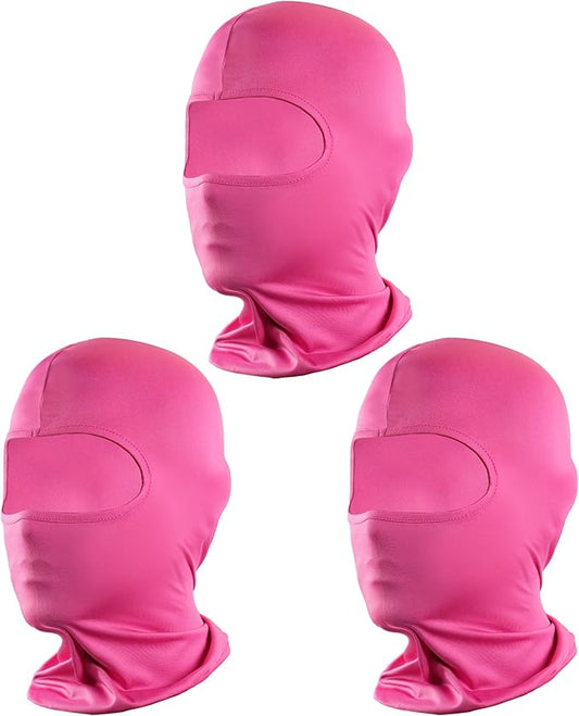 Pukavt 2 Pack 3 Hole Winter Knitted Mask, Full Face Cover Ski Mask Warm Balaclava for Skiing, Motorcycle, Snowboard