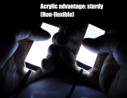 Decorations Acrylic led Light Helmet Lights Cosplay DIY kit RGB Superhero for Men Kids Gifts White