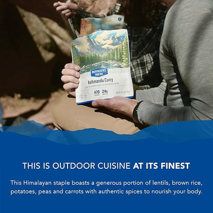 Backpacker's Pantry Kathmandu Curry, 2 Servings Per Pouch, Freeze Dried Food, 16 Grams of Protein, Vegan, Gluten Free