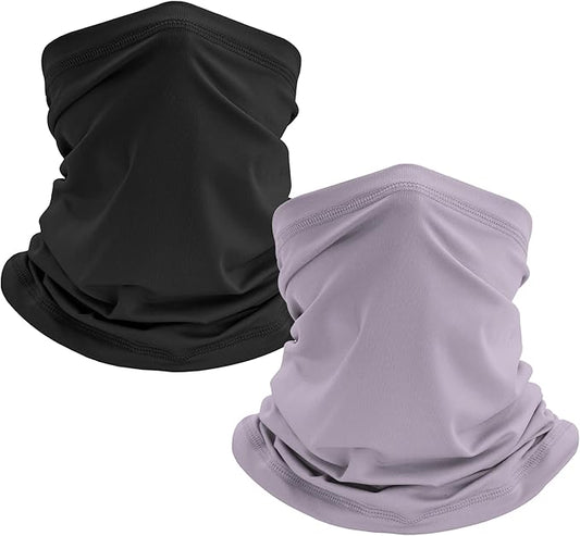 Pukavt 2 Pack 3 Hole Winter Knitted Mask, Full Face Cover Ski Mask Warm Balaclava for Skiing, Motorcycle, Snowboard