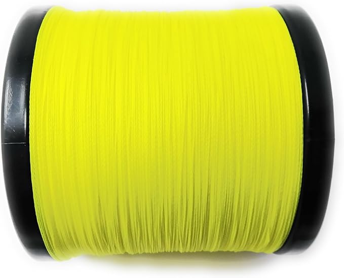 Reaction Tackle Braided Fishing Line - Pro Grade Power Performance for Saltwater or Freshwater Fish - Colored Fishing Line Braid for Extra Visibility