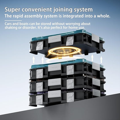 Multifunctional – Organize Lures Easy Storage for VIB, Minnow, Pencil Lures, DIY Modular System for Ultimate Customization The Best Gift for Any Angler! (2300-6 JIG Storage 30pcs)