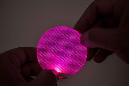 [ Round ] Pink Star-Lord Decorations led Light Flexible Helmet Lights Cosplay DIY kit RGB Superhero for Men Gifts