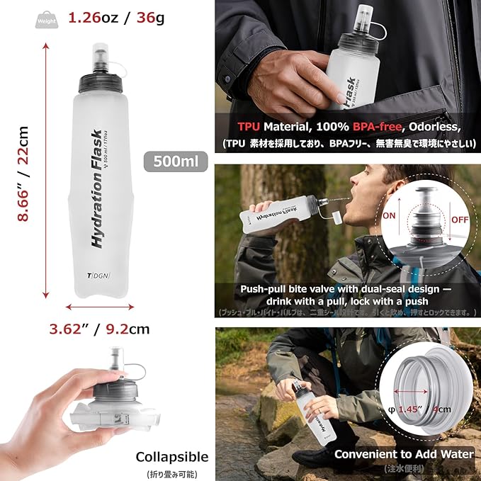 Azarxis Hiking Hydration Pack 5L Running Backpack Daypack Vest with 2L Water Bladder for Women Men Cycling Biking Trail Race