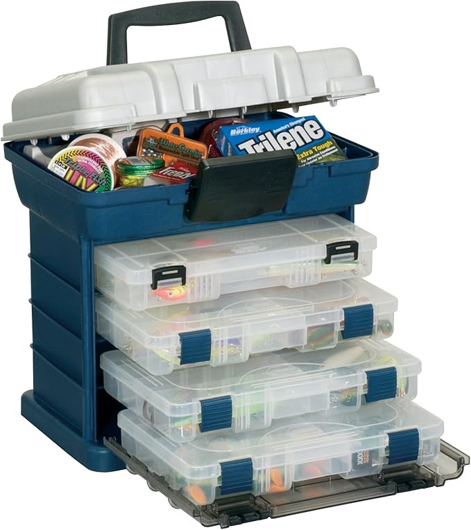 Plano 1364 4-By Rack System 3650 Size Tackle Box, Premium Tackle Storage