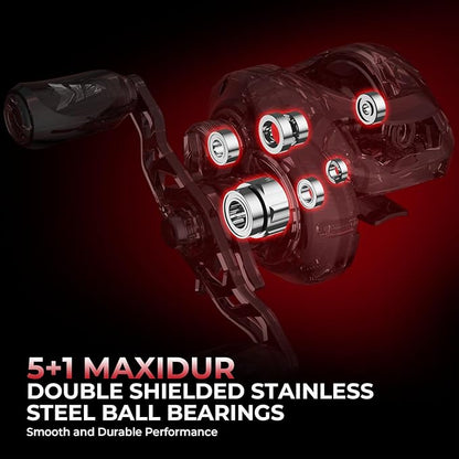 KastKing Royale Legend II Twin Tip Fishing Rod and Reel Combos, Spinning & Casting Combo, IM6 Graphite 2Pc Blanks, Extra Backup Tip Section, Stainless-Steel Guides, KastFlex Technology, EVA Handles