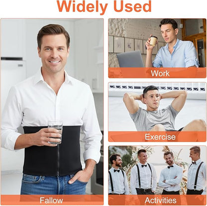 Waist Trainer for Men mens Shapewear Waist Trimmer for Men Corset Sweat Body Shaper Girdle Tummy Control Stomach Wrap