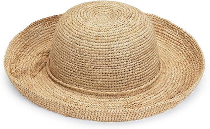 Wallaroo Hat Company – Women’s Catalina Sun Hat – Wide Brim Natural Fiber and Adjustable Sizing for Medium Crown Sizes