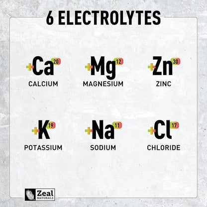 Zeal Electrolyte Powder - 90 Servings | Keto Electrolytes Powder | Zero Sugar, BCAAs, B-Vitamins | Potassium, Zinc, Magnesium | Hydration Powder Recovery Drink | Passion Fruit Orange Guava