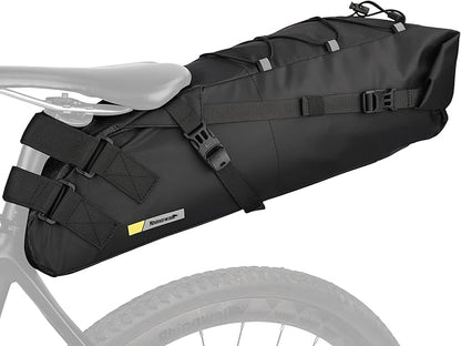 Rhinowalk Waterproof Bike Saddle Bag 13L - Under Seat Storage for Mountain Road Biking and Commuting Trips