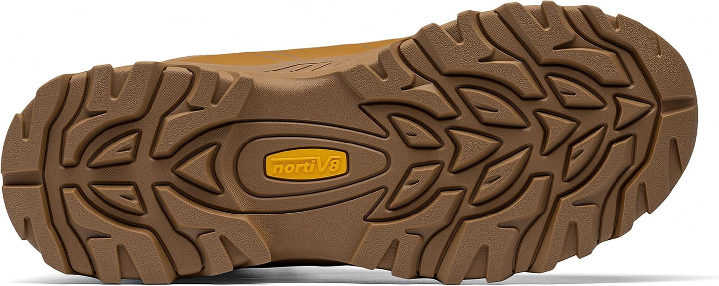 NORTIV 8 Men's Ankle High Waterproof Hiking Boots Outdoor Lightweight Shoes Trekking Trails Armadillo