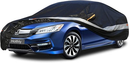 Sedan Car Cover Custom Fit 2008-2025 Honda Accord, 100% Waterproof Breathable Outdoor Car Covers, Sun Rain Dust Snow Protection. (Ships from US Warehouse, Arrive Within 3-7 Days)