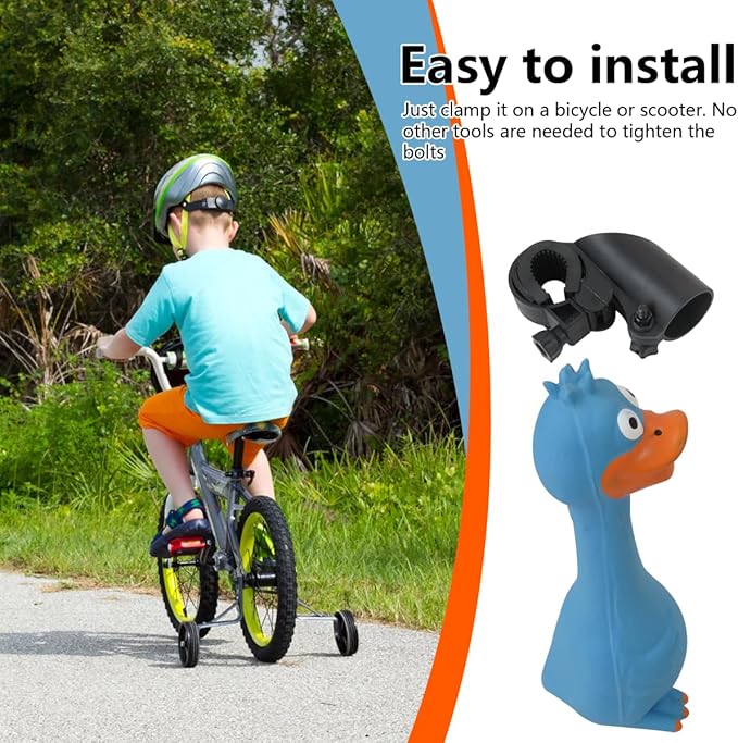 New Children's Bicycle and Scooter Horn, Cute and Funny Squeeze Horn, for Children/Adults/Bicycles/Motorcycles, Squeaks Up to 25 Seconds - Squawking Novelty Gag Gift