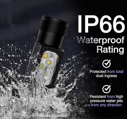 K-Bern Rechargeable Headlamp - 1850 Lumen, Ultra Bright Head Lights for Forehead. Waterproof, Lightweight, Aluminum, UL Listed 3500mAh Battery, Perfect for Dog Walking, Camping, Hiking & Hard Hats