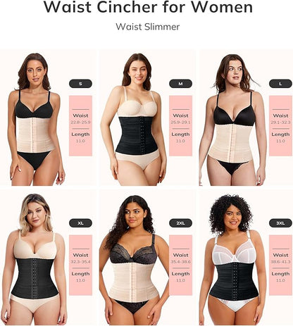 LODAY Waist Trainer for Women Corset Shapewear Tummy Control Faja Body Shaper Waist Cincher