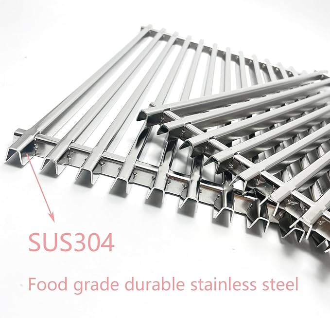 17-1/4" Stainless Steel Grid Grates for Weber Spirit E-310 E-320, S-310 S-320, Spirit 700, Weber 900, Genesis Silver B and C Genesis 1000-5000 Gas Grill 7525 7527