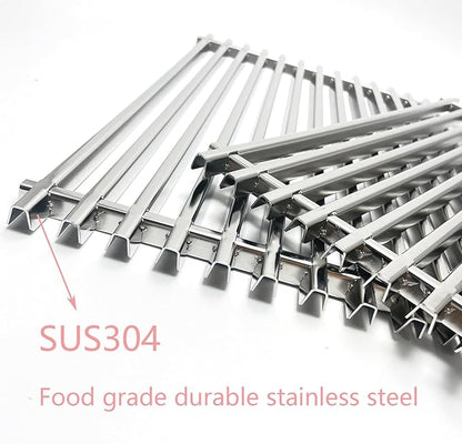17-1/4" Stainless Steel Grid Grates for Weber Spirit E-310 E-320, S-310 S-320, Spirit 700, Weber 900, Genesis Silver B and C Genesis 1000-5000 Gas Grill 7525 7527