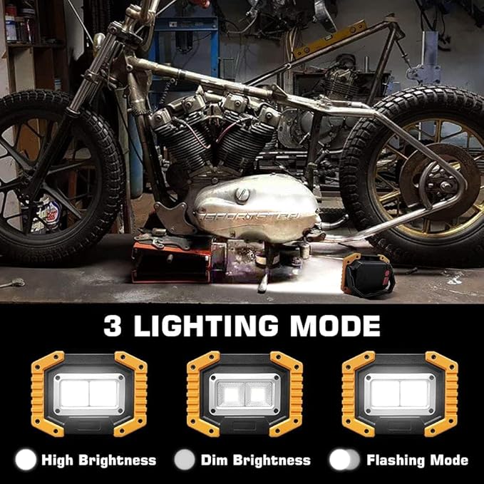 NightBuddy Original LED Headlamp Rechargeable Flashlight Adults Camping Essentials Backpacking Lights 4X Brighter Headband Lamp 5 Light Modes Hiking Gear Must Haves (Headlamp + Floodlight)