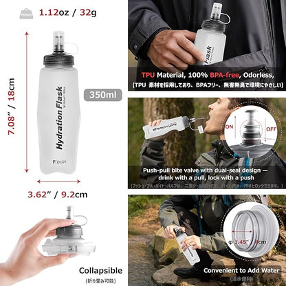 Azarxis Hiking Hydration Pack 5L Running Backpack Daypack Vest with 2L Water Bladder for Women Men Cycling Biking Trail Race