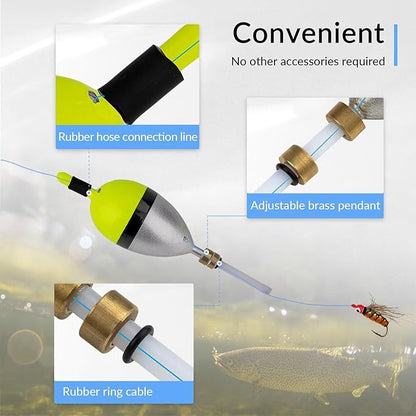 THKFISH Fishing Bobber Slip Bobber Fishing Floats for Crappie Balsa Bobbers for Panfish,Walleye,Salmon Floatage