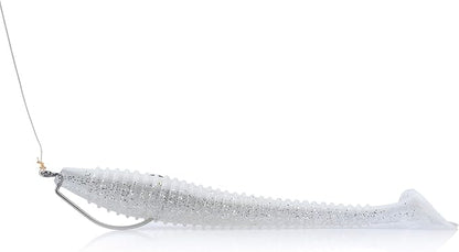 RUNCL Swimbaits Paddle 10/20/30/40PCS, 5/4/3/2 Inchs Paddle Tail, Soft Lure for Trout Crappie Bass, Durable Plastic Bait Swimmer for Saltwater/Freshwater, Fishing Lover's Gift