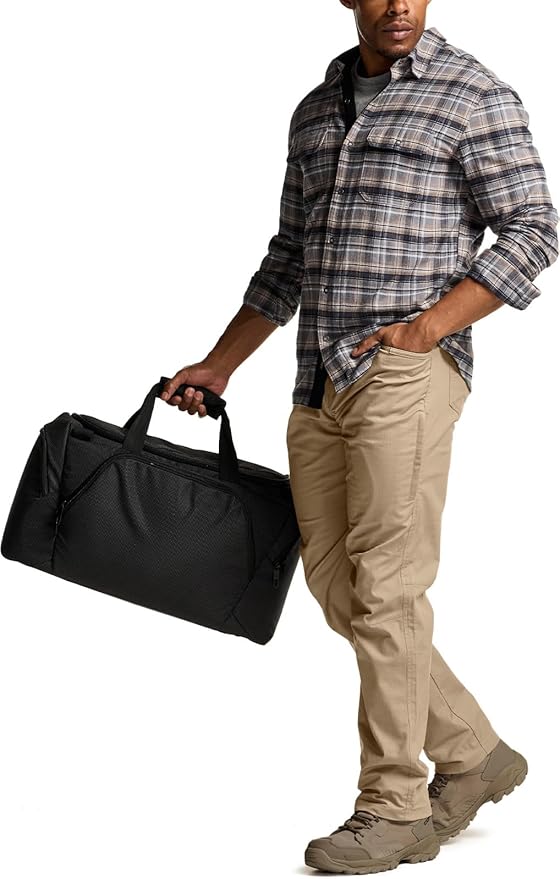 CQR Men's Flex Stretch Tactical Pants, Water Resistant Ripstop Cargo Pants, Lightweight EDC Outdoor Work Hiking Pants