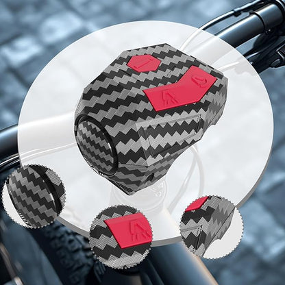 Electric Bike Bell,Bicycle Horn Easy Installation Warning Horn Theftproof Alarm for Night Cycling Accessories
