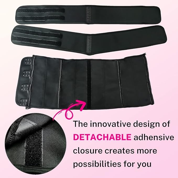 GainKee Clip and Zip Waist Trainer Corset Women Neoprene Worked Out Sweat Vest Body Shaper