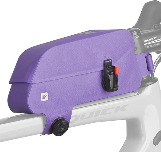 Rhinowalk Bike Frame Bag with Magnetic Flap Waterproof Bicycle Top Tube Bag Bikepacking Cycling Tools Storage Bag for MTB Road Bike